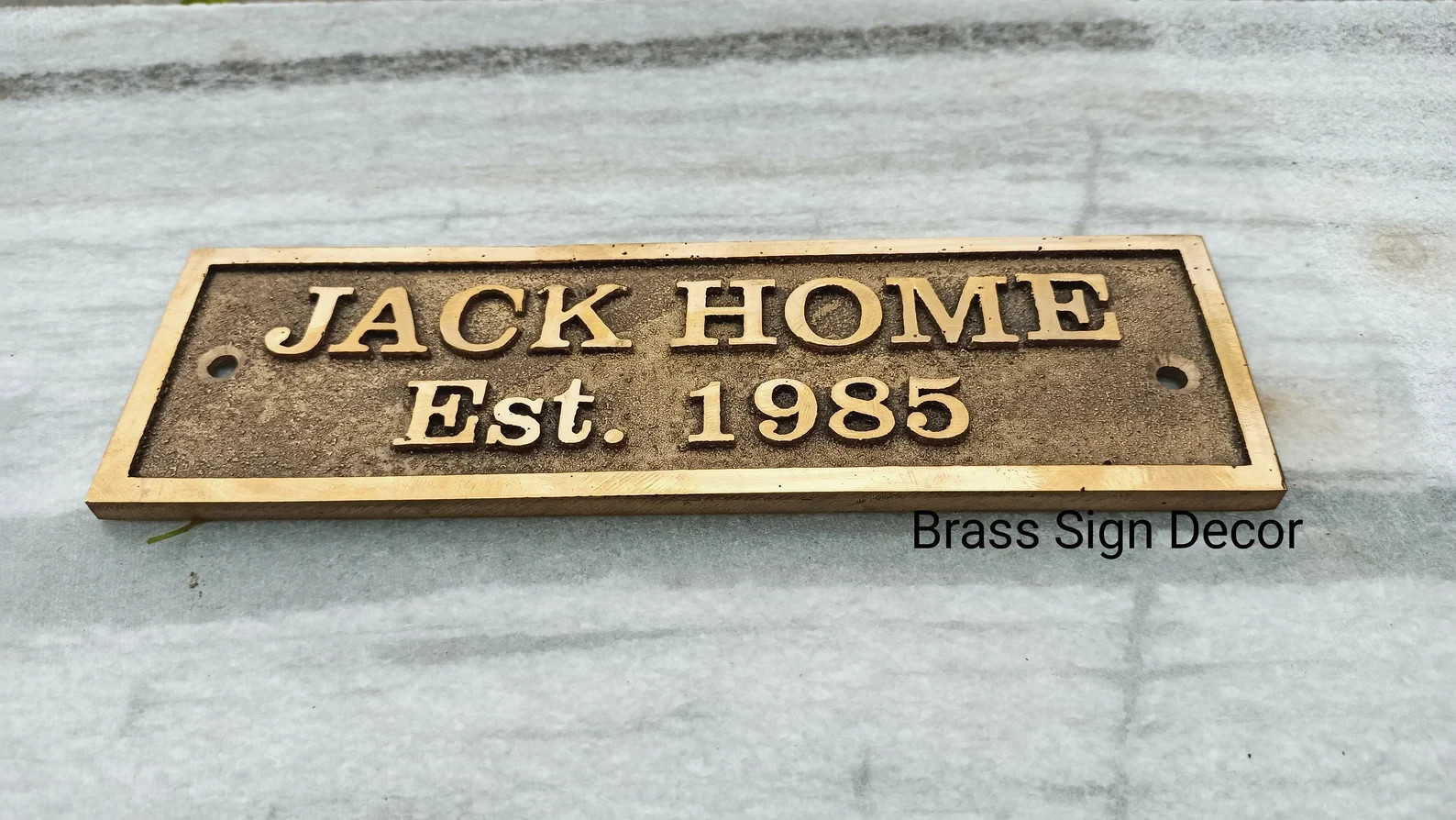 Engraved Your Name Address Plaques With Personalized Cast Brass Plaque /Sign