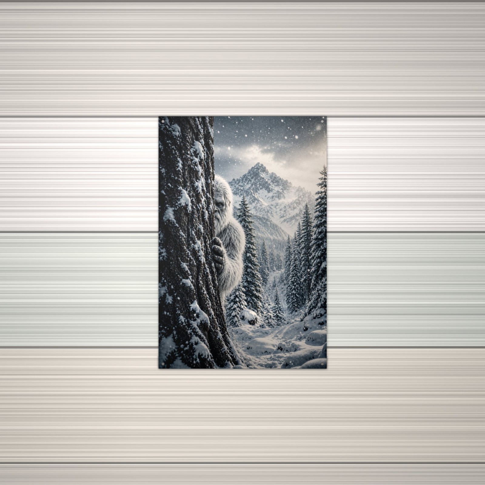 Yeti Metal Wall Decor Sign 8×12