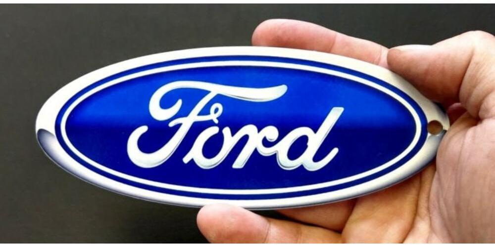 Ford Blue Oval Gradient Steel Sign