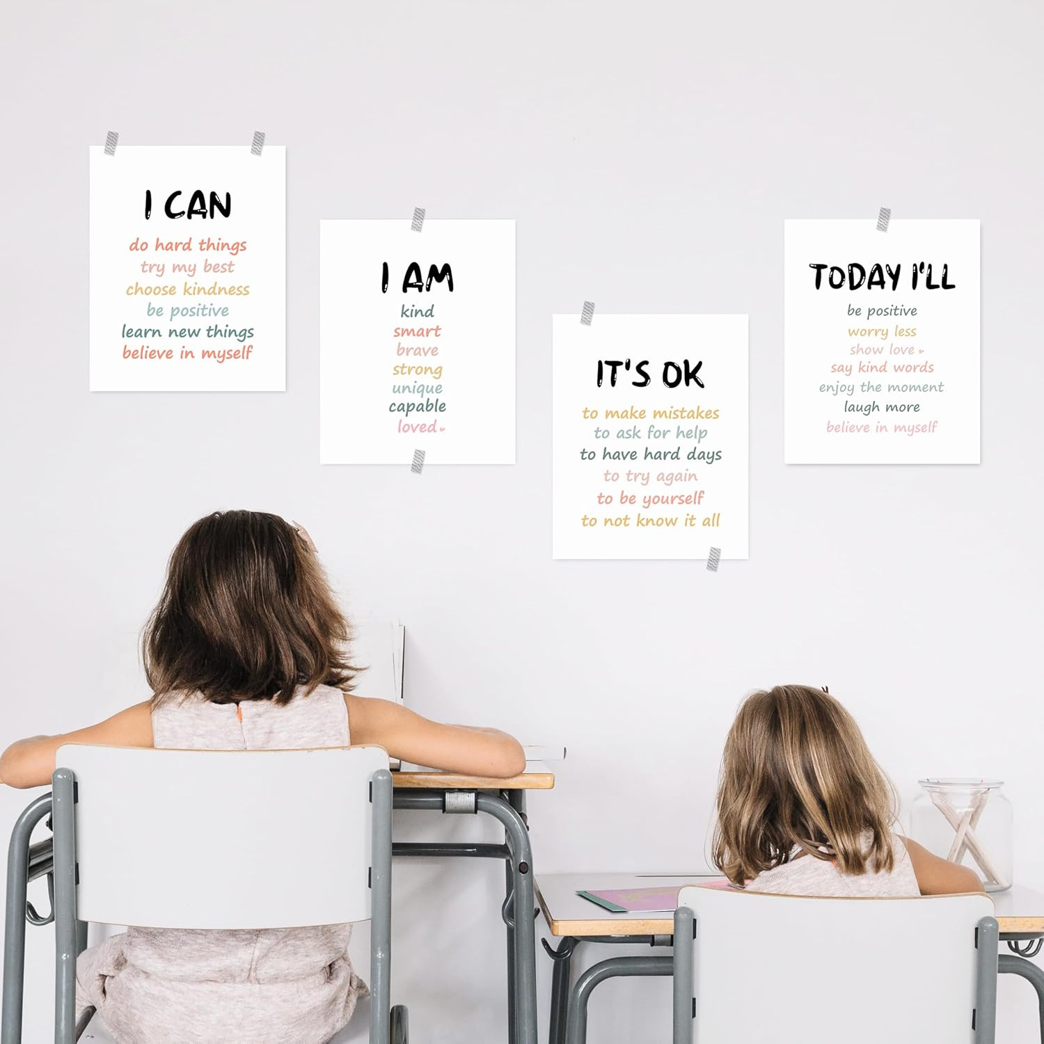 Positive Affirmation Wall Decor, Inspirational Motivational Quote Wall Art Print