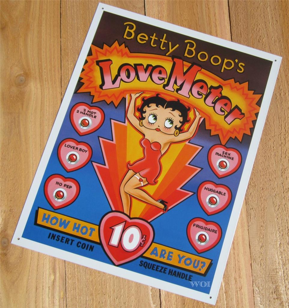 Sexy Betty Boop Animated Cartoon Character Love Game Poster Metal Sign Picture