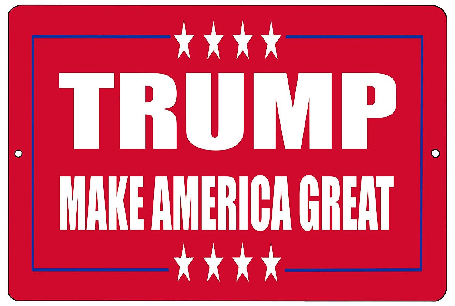 Trump Make America Great! Trump 2024 Metal Aluminum Novelty Sign 8X12