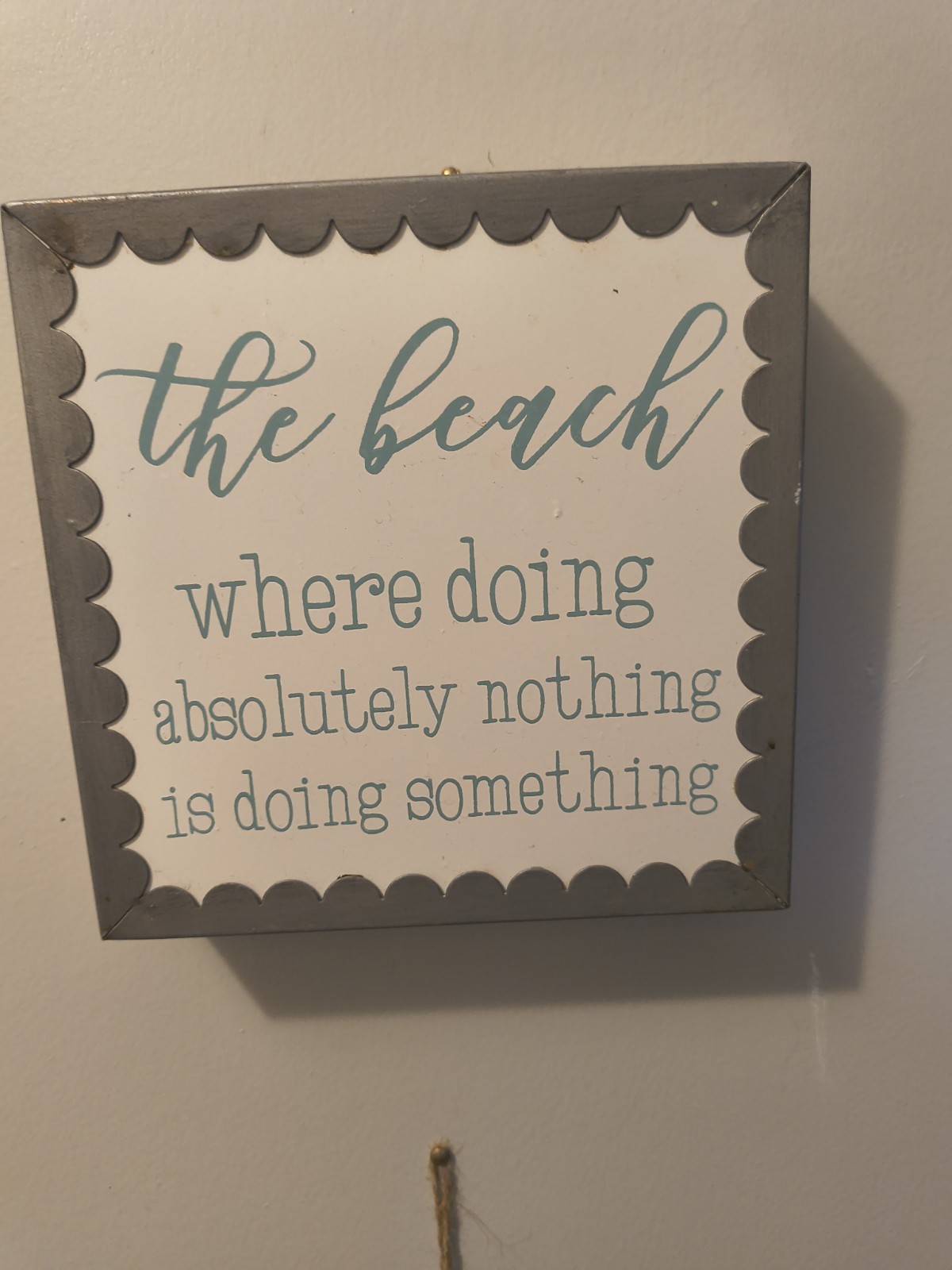 Beach Shells Coastal Wood Wall Plaques Hanging Decorative decor 3 Picture Lot