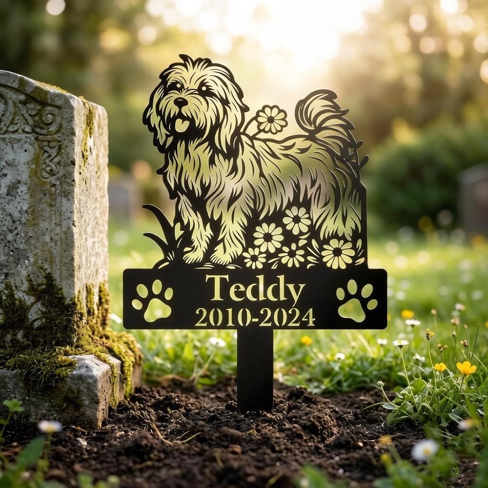 Personalized Dog Memorial Garden Stake, Custom Pet Loss Sympathy Gift, In Loving