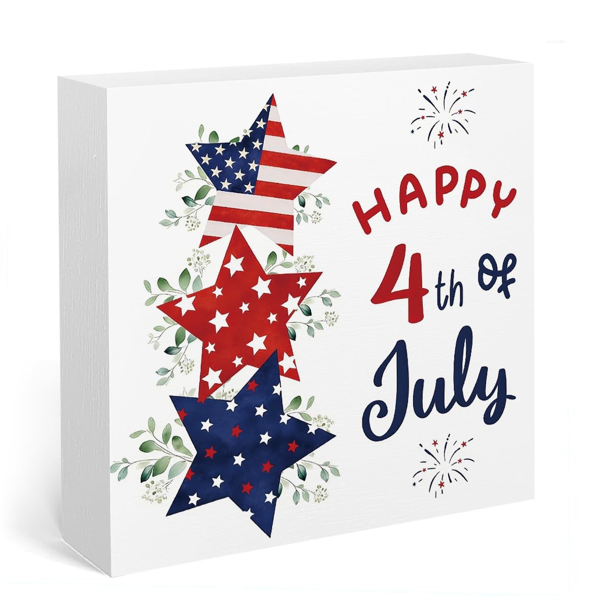 4th of July Patriotic Star Decor Americana 5 x 5 inches, PAT1