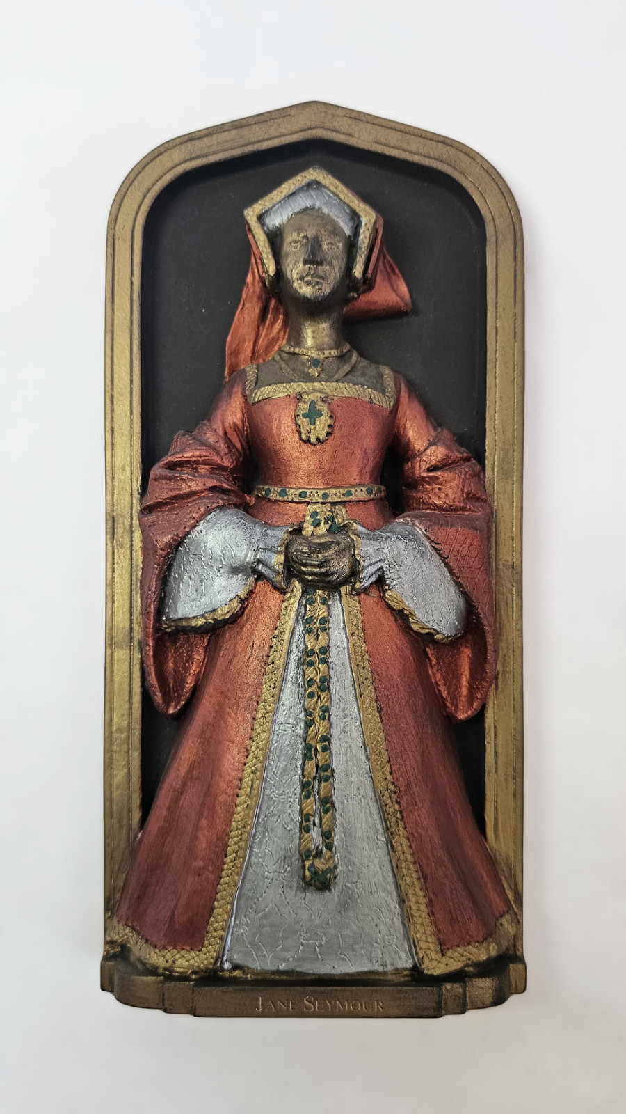 Marcus Designs “Jane Seymour” Chalkware Wall Plaque DH Morton Tudor Art