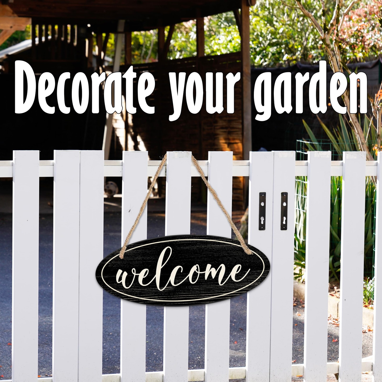 Welcome Sign – 4″X10“ Small Signage (Directional/Informational), Art
