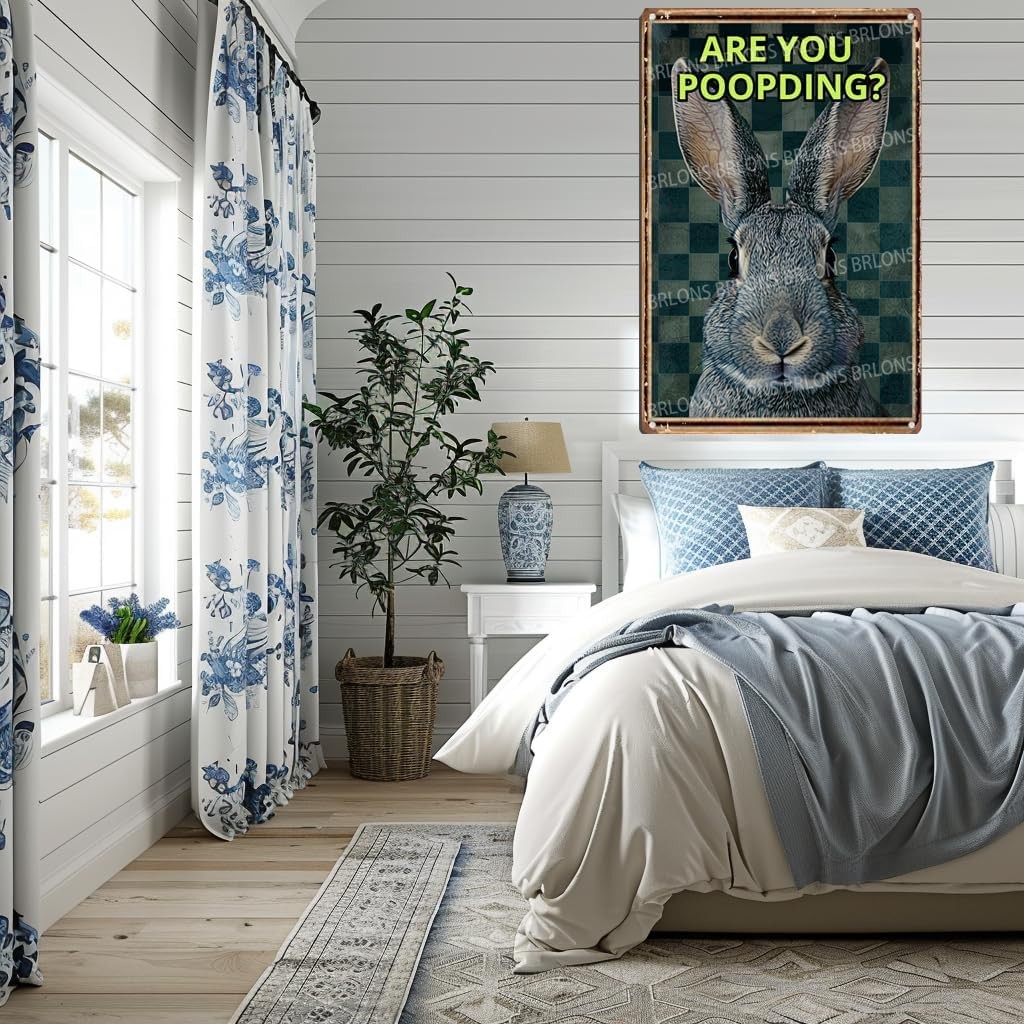 Tin Metal Signs Are You Poopding Rabbit Metal Sign Alumium Sign Vintage Sign Ret