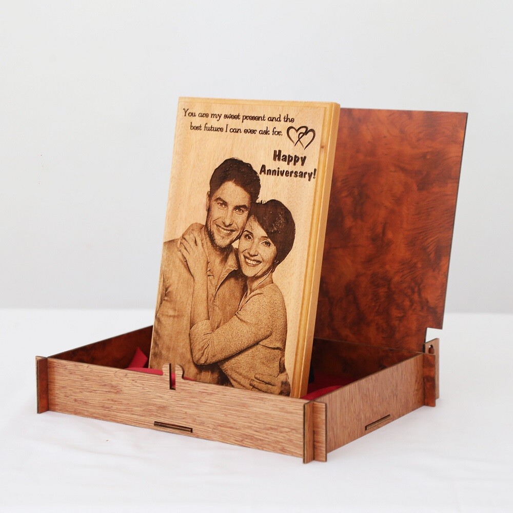 Personalized Wooden Gift, Wood carving picture, Custom photo engraving plaque