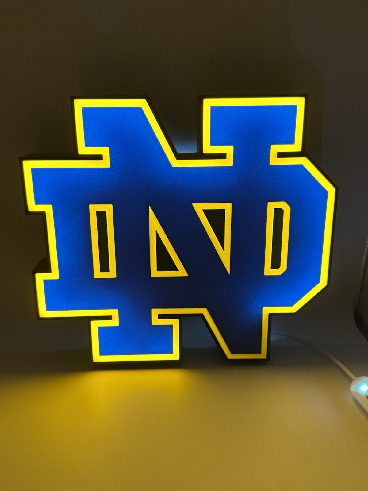 Notre Dame Fighting Irish – Light Up LED Sign College Football NCAA Big 10
