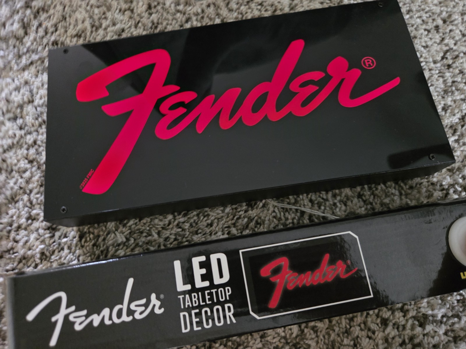 Fender Battery Powered Lighted Tabletop Sign