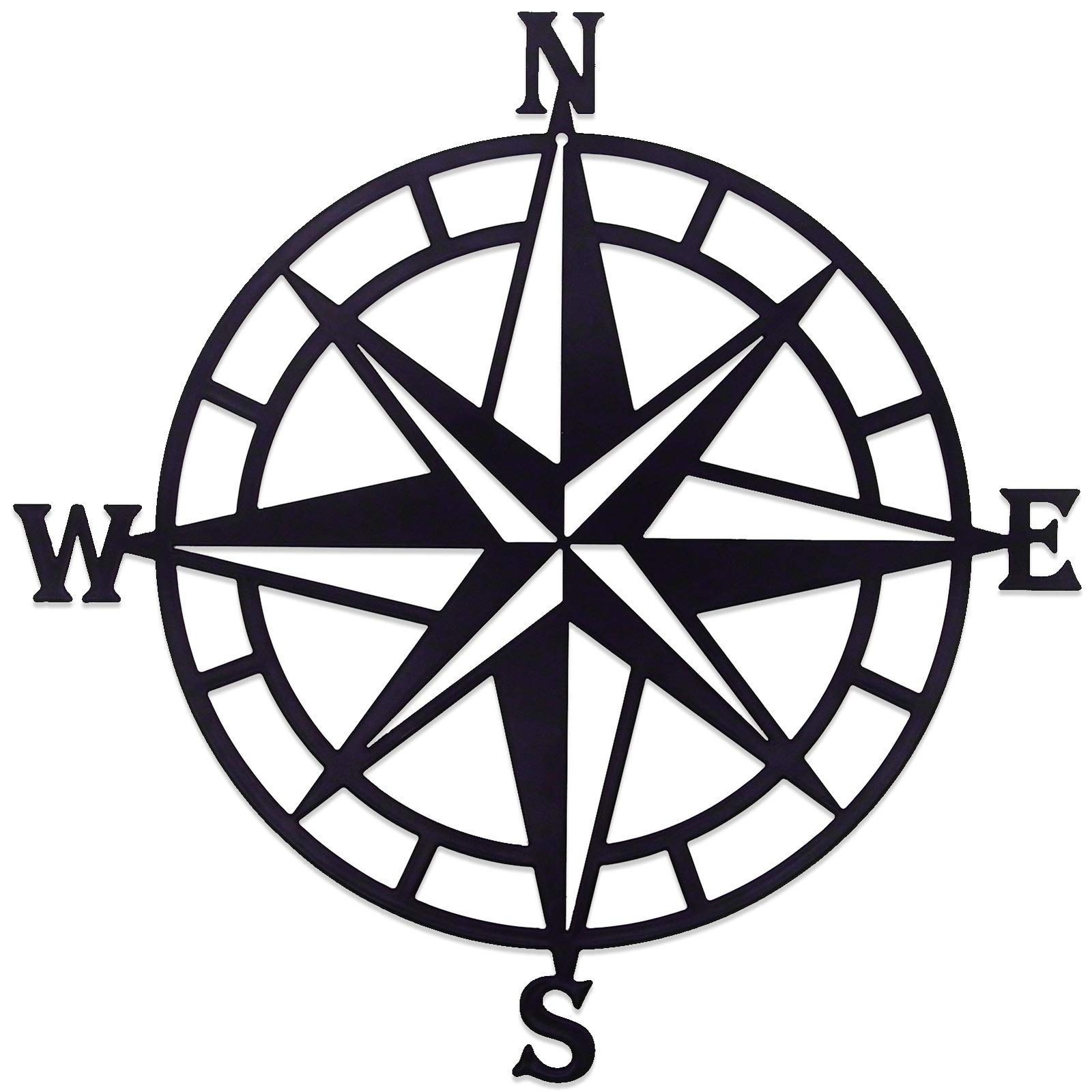11 Inches Metal Decorative Nautical Compass Wall Decor, Living Room Bedroom O…