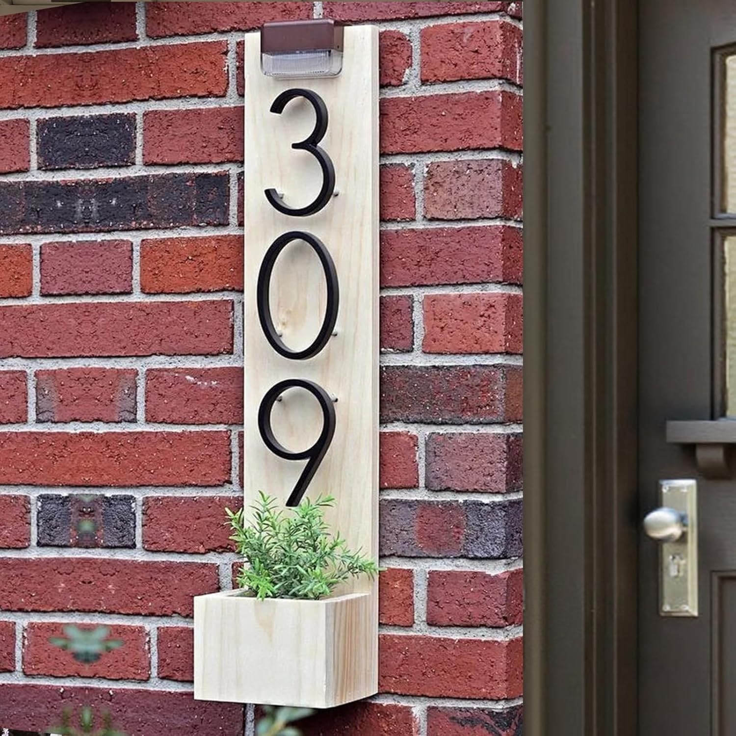 5″ Floating House Numbers for Outside, Metal Modern Address Numbers for House…