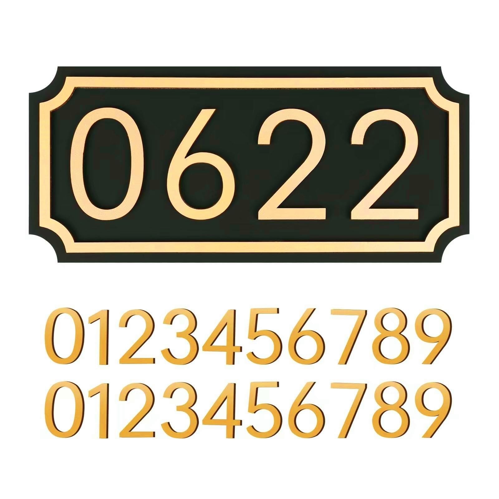 House Numbers for Outside, Address Plaques, Mailbox Numbers, 2 Sets of Number…