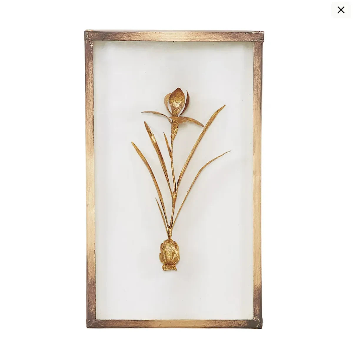 Ballard Designs Fleur de Tole Gold Wall Decor, Set of 4 – No Import Fees