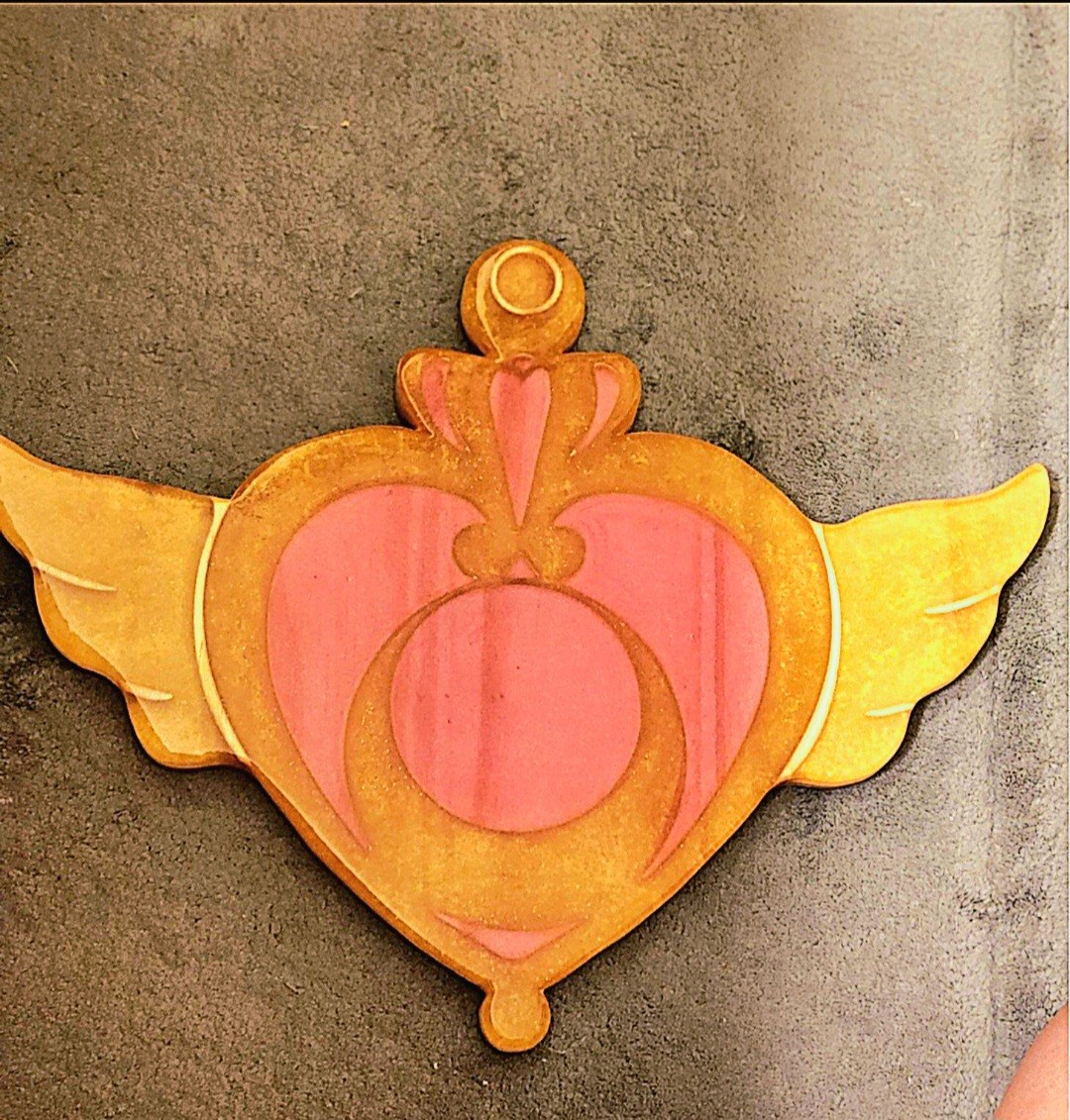 Sailormoon Heart Compact anime decor, handmade wood and epoxy