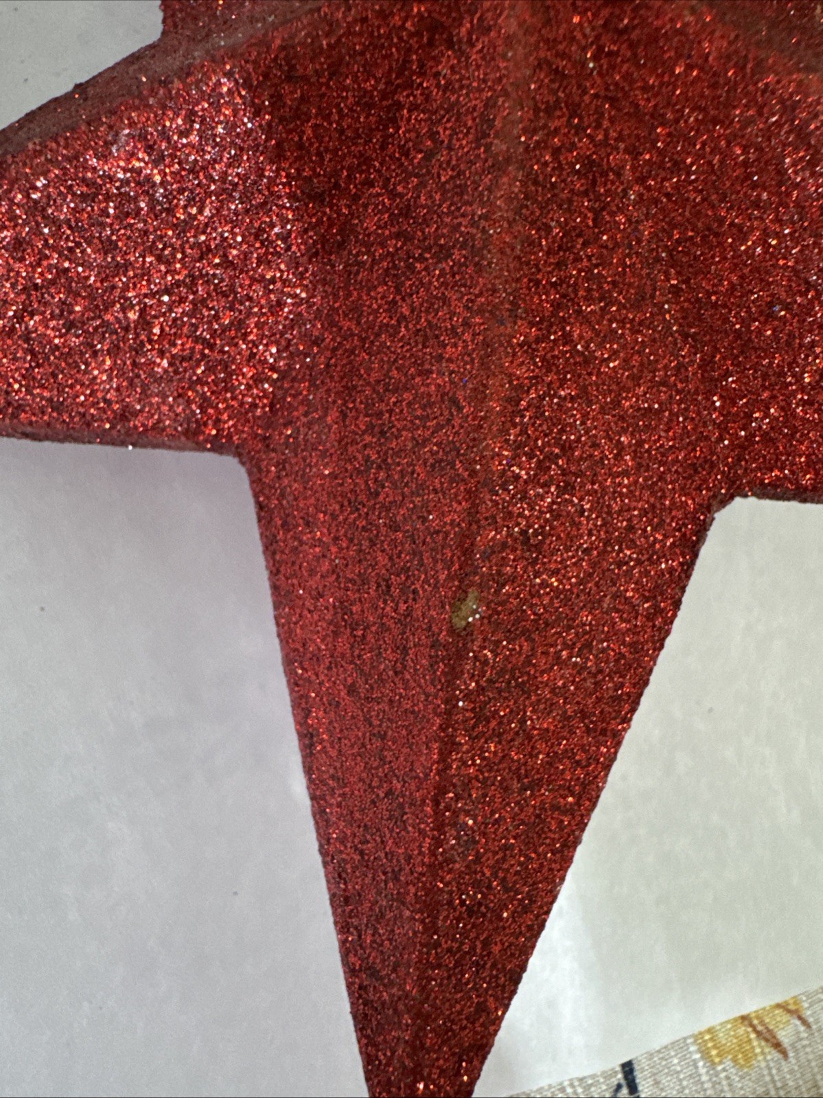 Decorative Glitter Hanging Stars 7” Set of 3 Red, Blue & Mixed Silver Decorative