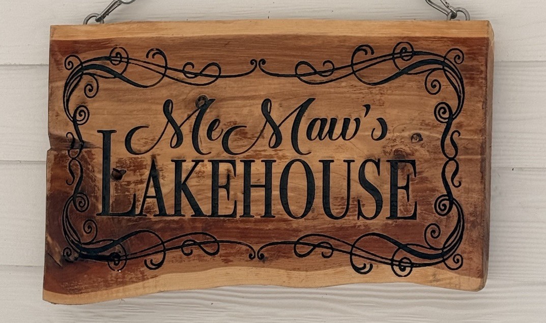 30” , Live Edge, Custom, Property Sign, Established