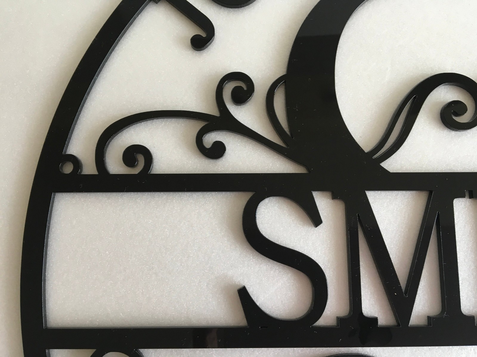Personalized Family Last Name Est. Metal Sign Initial Split Letter Couple Names