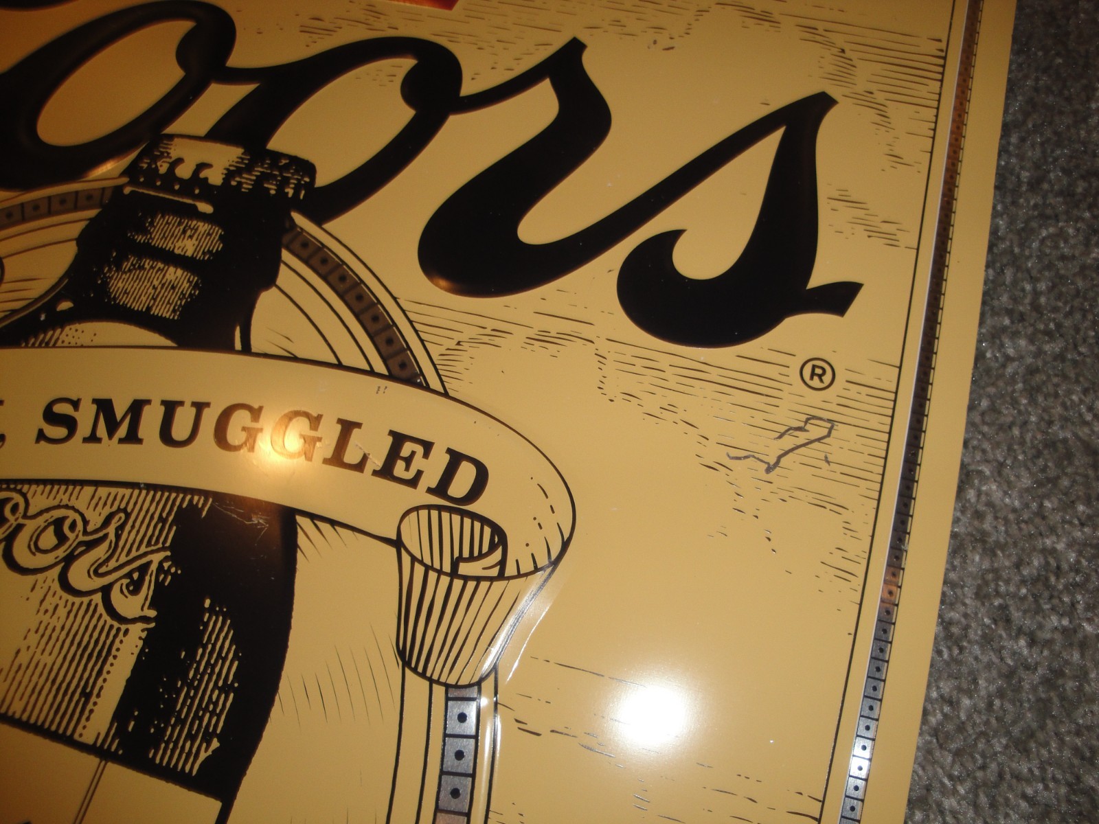 2 SIGNS!!! Original Coors 2003 Metal Sign Coors Golden Beer Banquet Beer 22″x30
