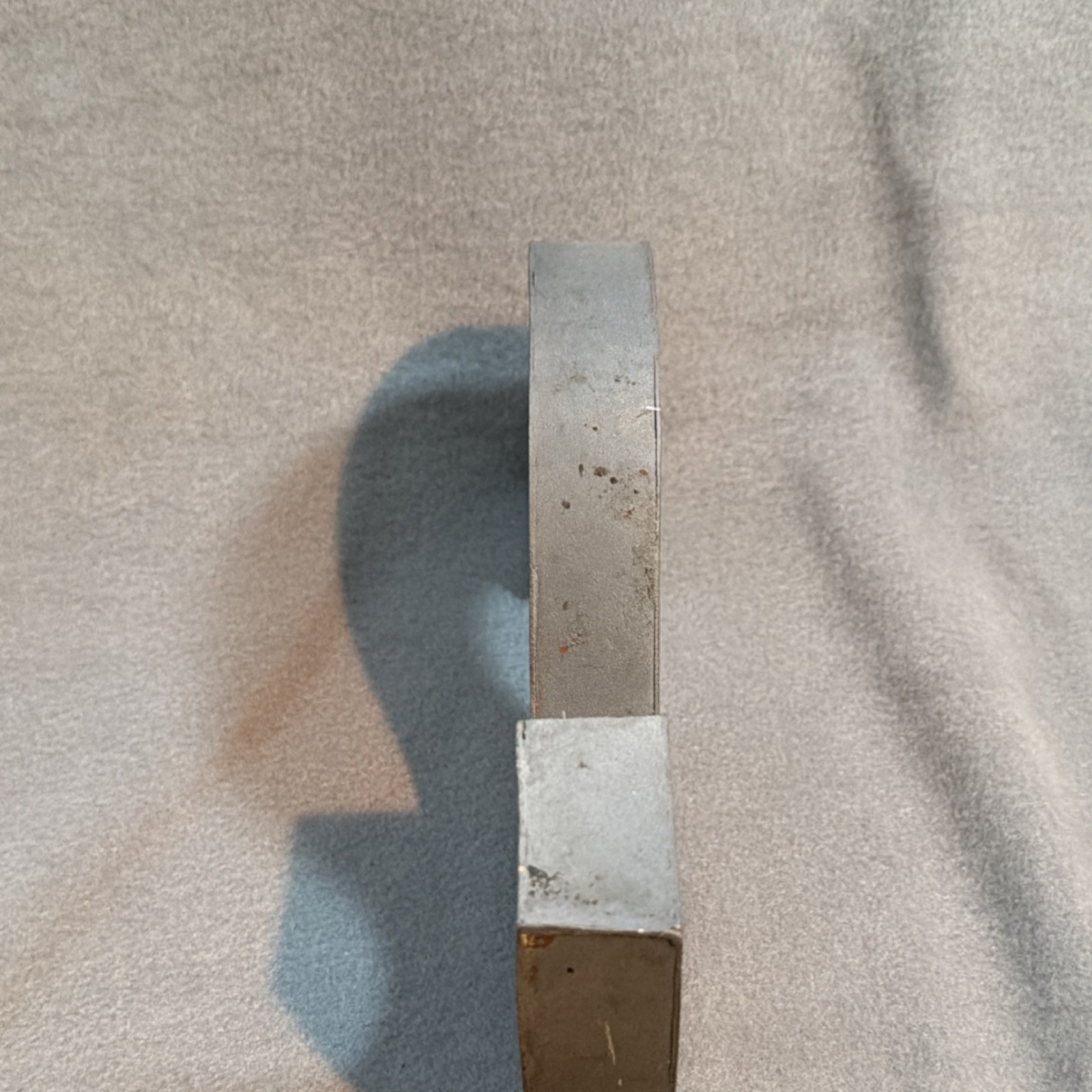 Anthropologie Zinc Metal Letter “s” Wall Plaque Industrial Modern Made in India