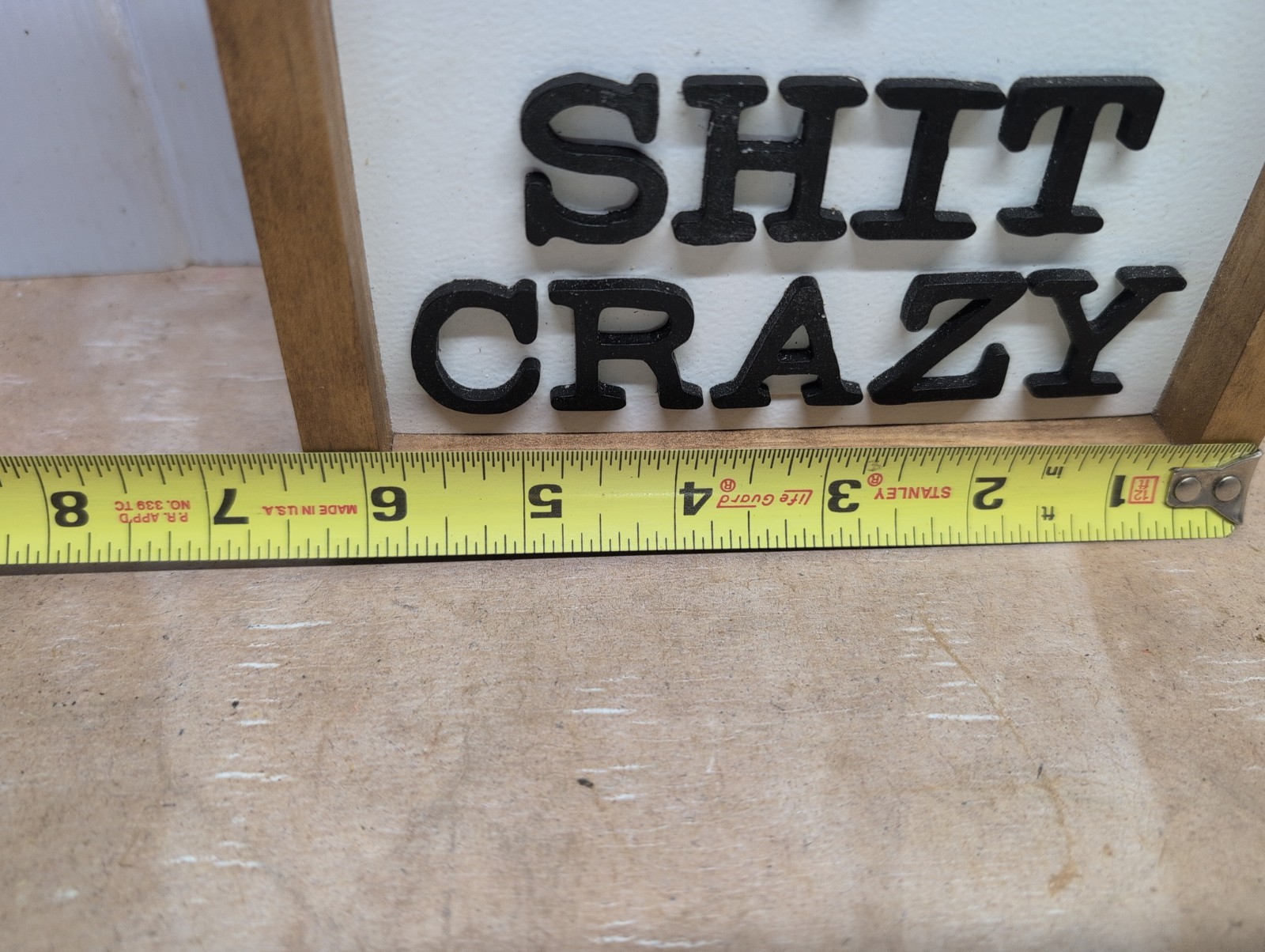 6-1/2 X 6-1/2 in Block Bat Sign | Fall/Halloween Theme