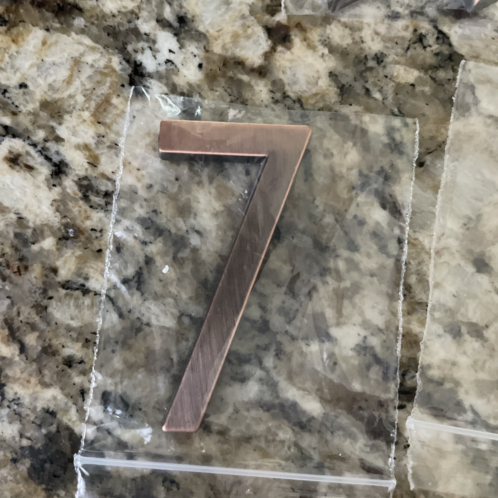 Plastic bronze-look stick-on 2 in. numbers for mailboxes,etc SoldSeparately 4679