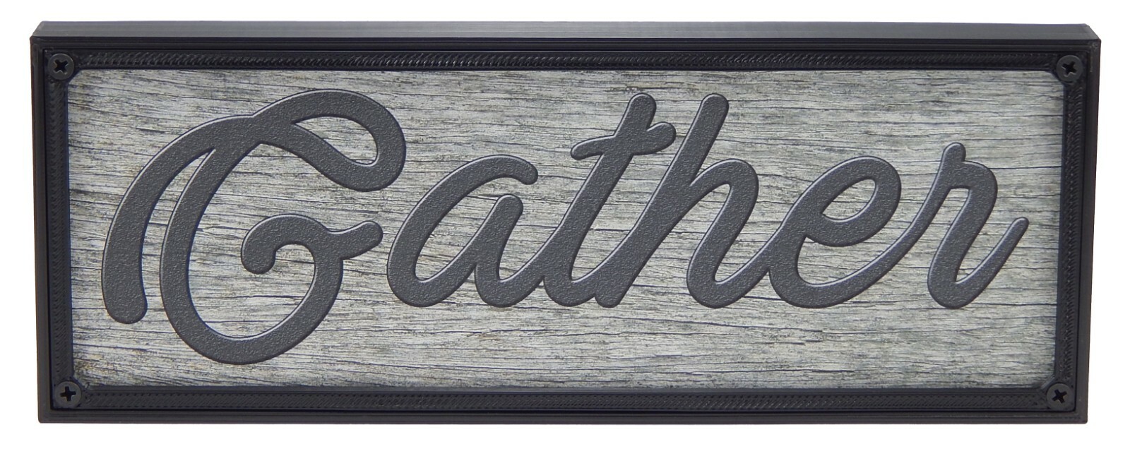 Gather Rustic Farmhouse Kitchen Standing Sign or Wall Hanging Home Decor Print