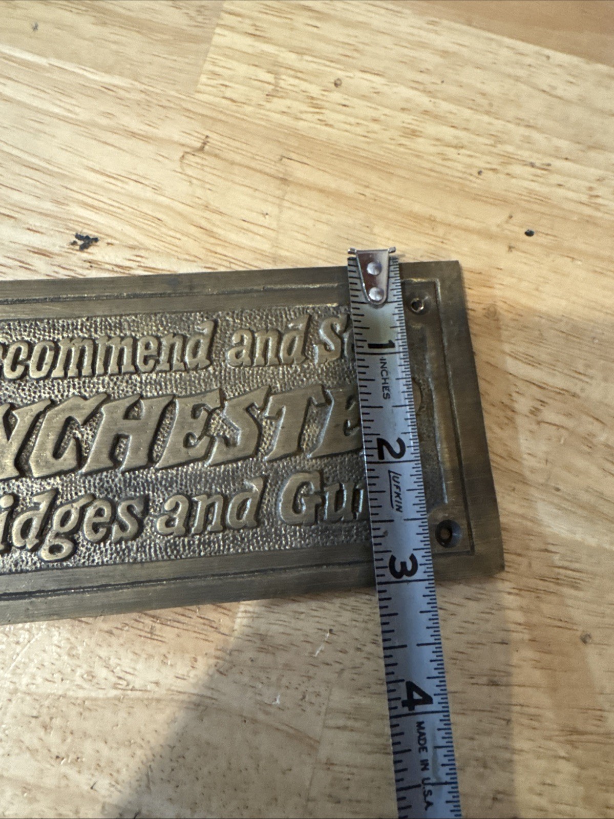Winchester Sign Plaque Home Office Rustic Cabin Bedroom Room Decoration Decor US
