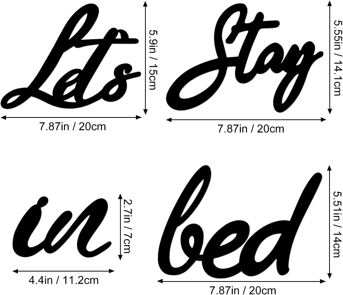 Lets Stay in Bed Wooden Sign, above Bed Wall Decor Master Bedroom Art | Cozy Gue