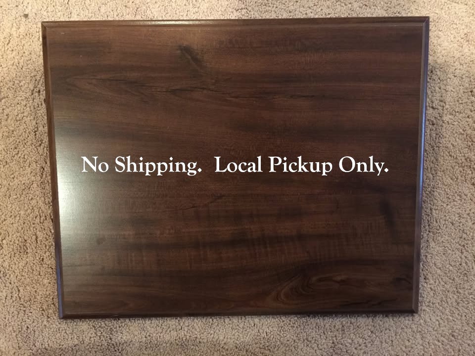 12″ X 15″ Walnut Finish Plaques (Case of 12)