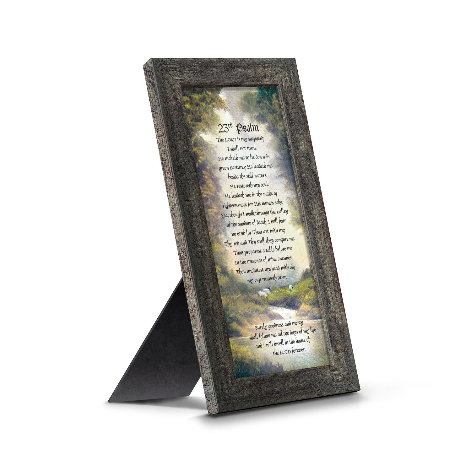 Psalm 23 The Lord is My Shepherd – Christian Wall Art, Bible Verse Decor