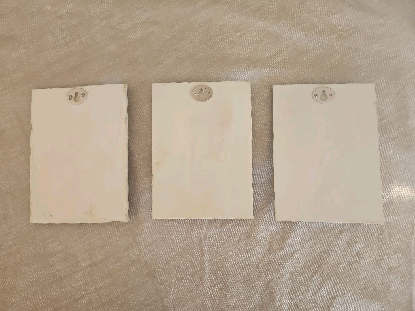 Set of 3 Vtg. Boem 3D Floral in Acrylics Vases on Wall Plaques 6-1/4″ x 4-1/2″