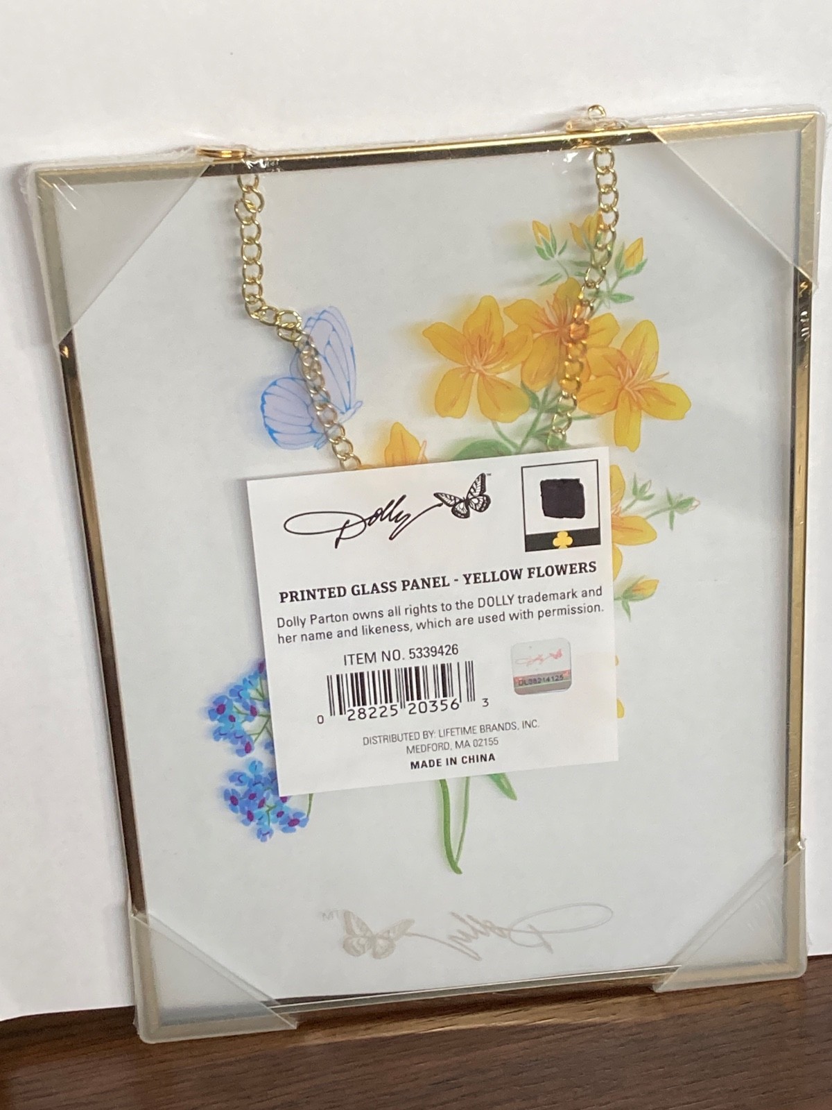 New 2026 Dolly Parton Wildflower Collection hanging glass wall/Window art