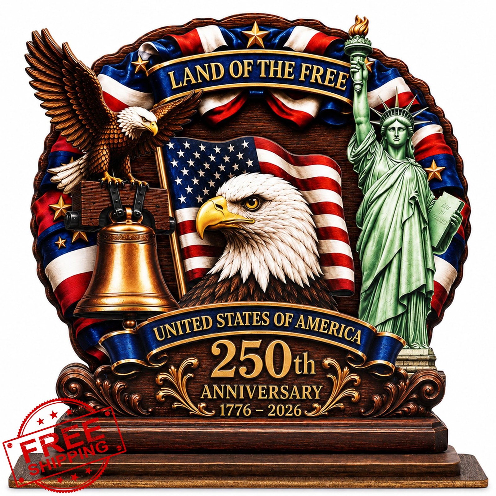 Emotional Uplifting 250th Anniv. Plaque