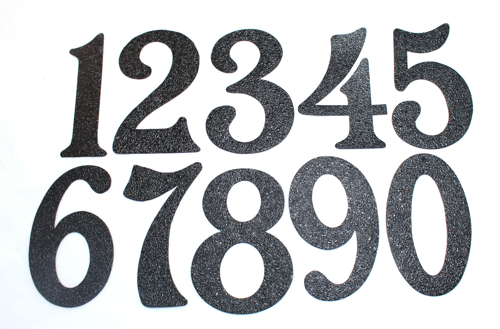 House Numbers – Black Embossed Magnetic – Great for Garage Doors