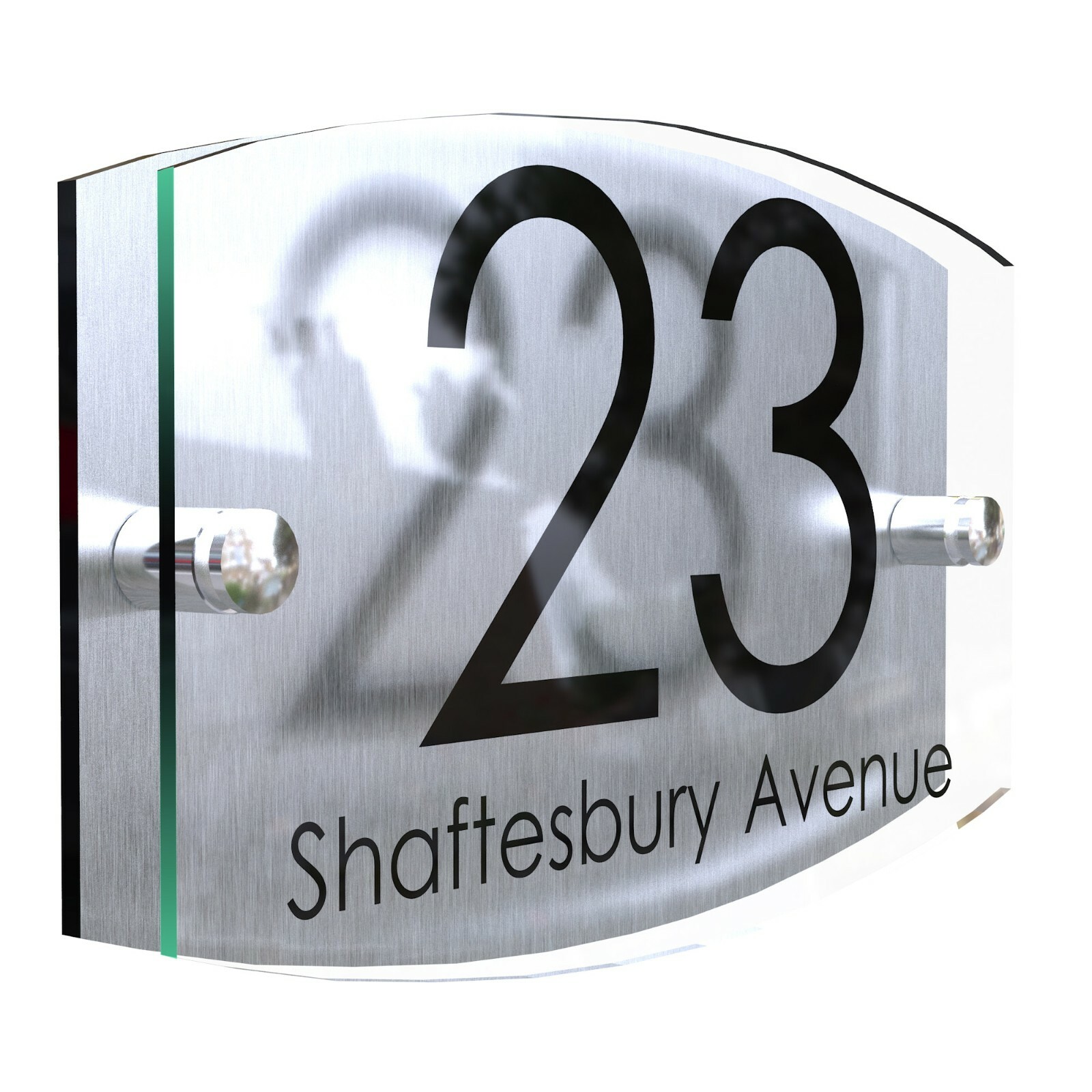 Contemporary House Sign Plaque Door Number 1 – 999 Personalised Name Plate