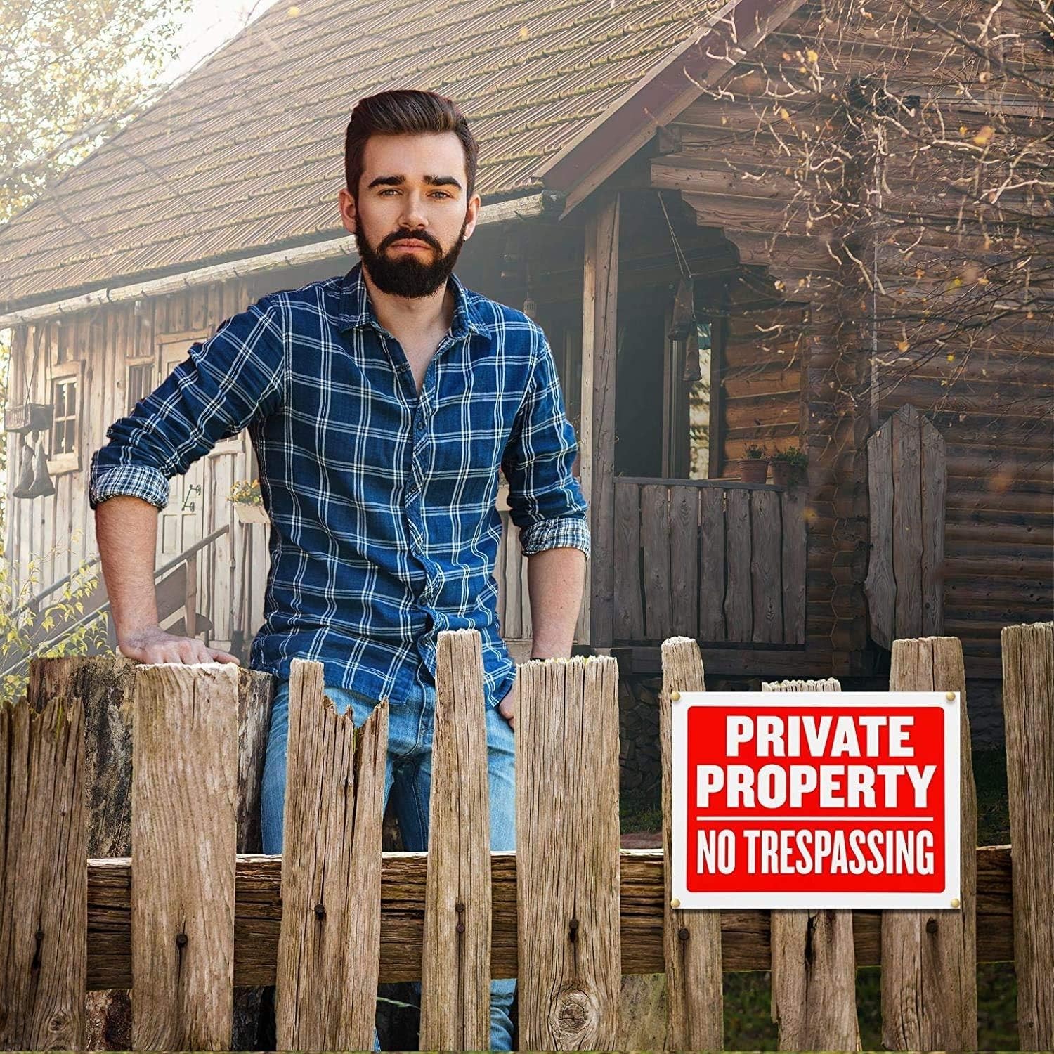 High Visibility No Trespassing Signs – 9×12 Inches for Ultimate Property Safety