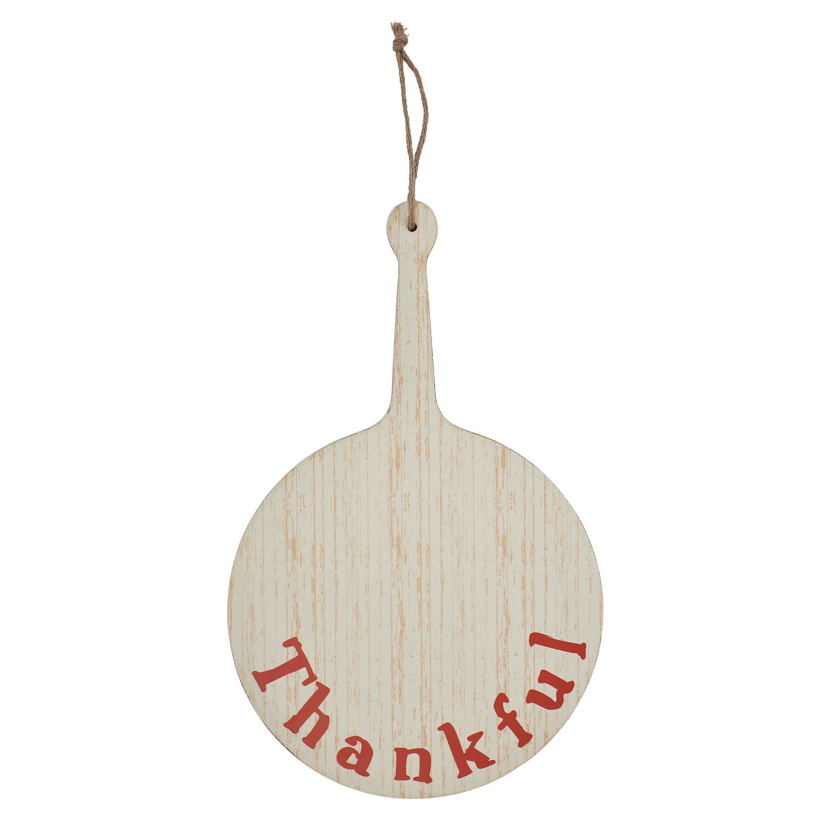 Thankful Round MDF Cutting Board Sign 19×12 VHC Brands