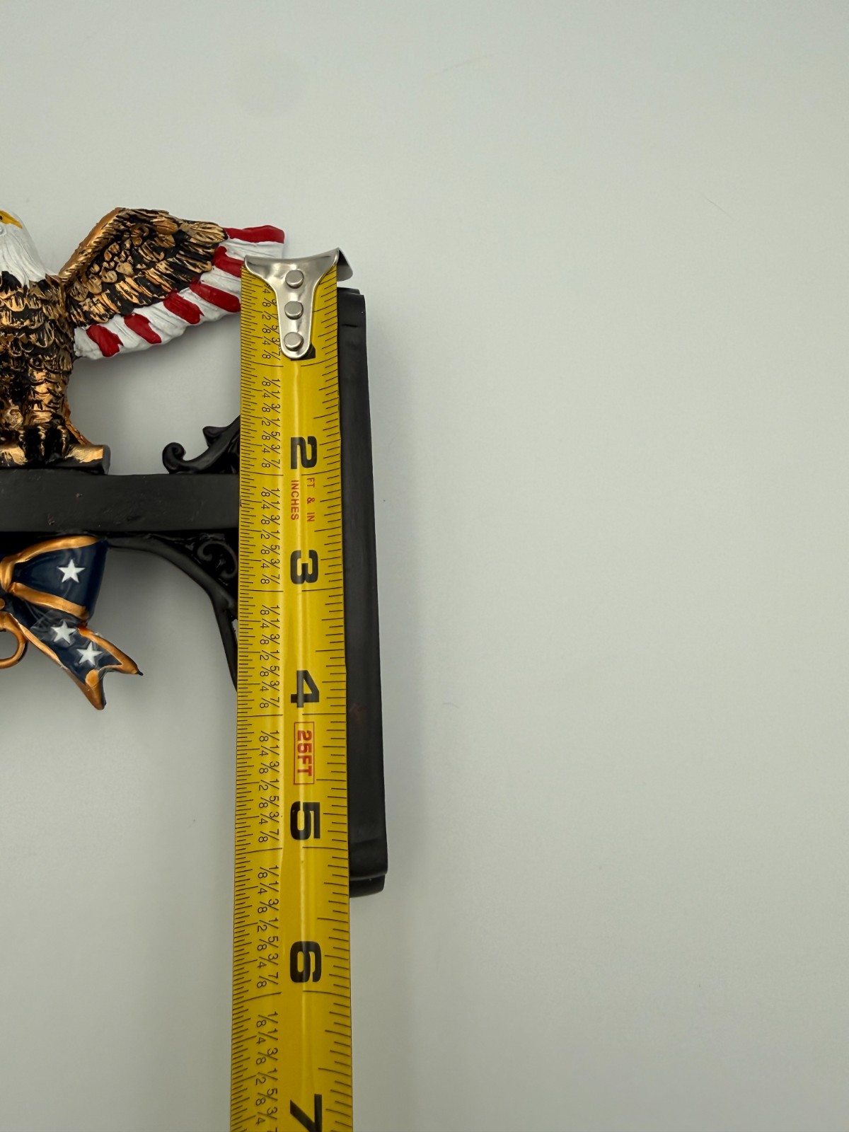 Patriotic American Eagle Wall Bracket Hanging Sign Holder 8″ Cast Decor