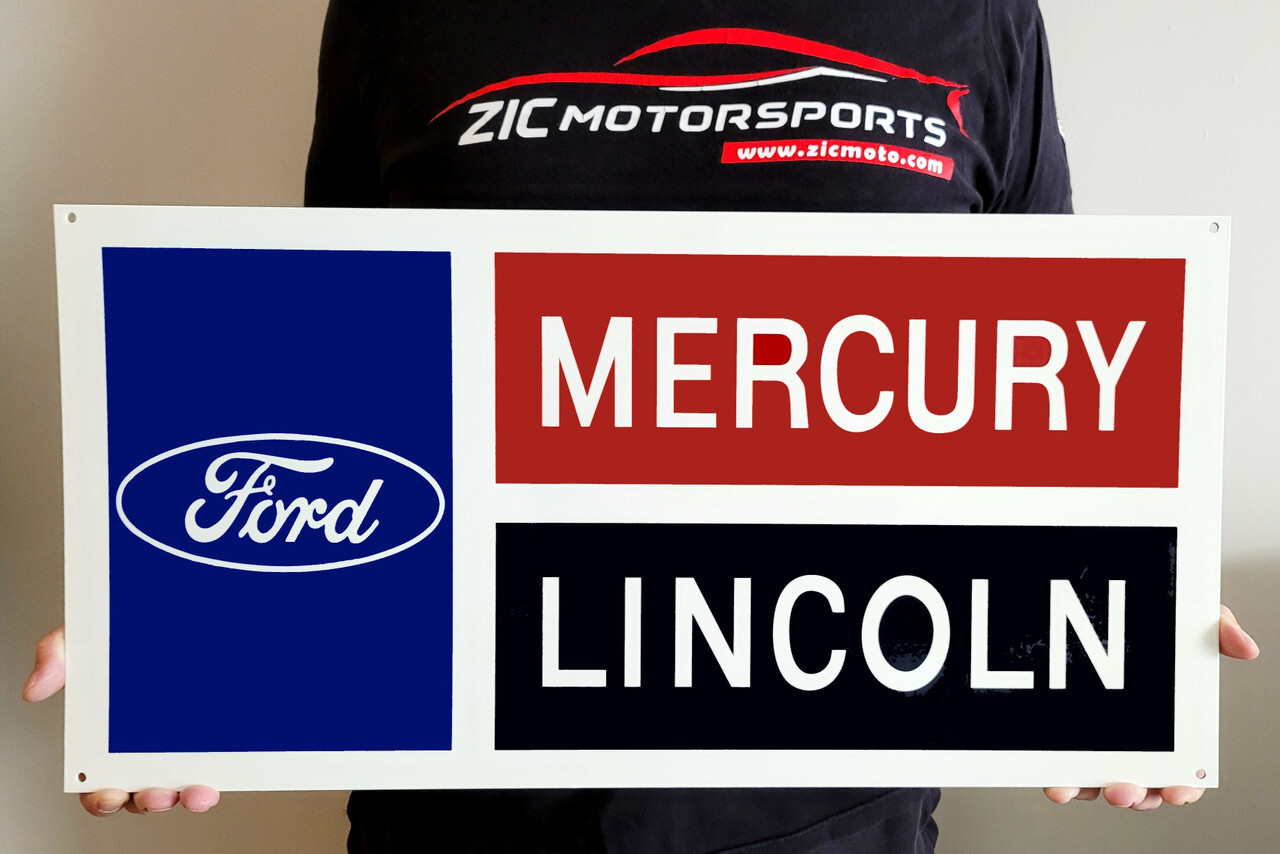 Classic Ford Lincoln Mercury Dealership Replica Steel Sign