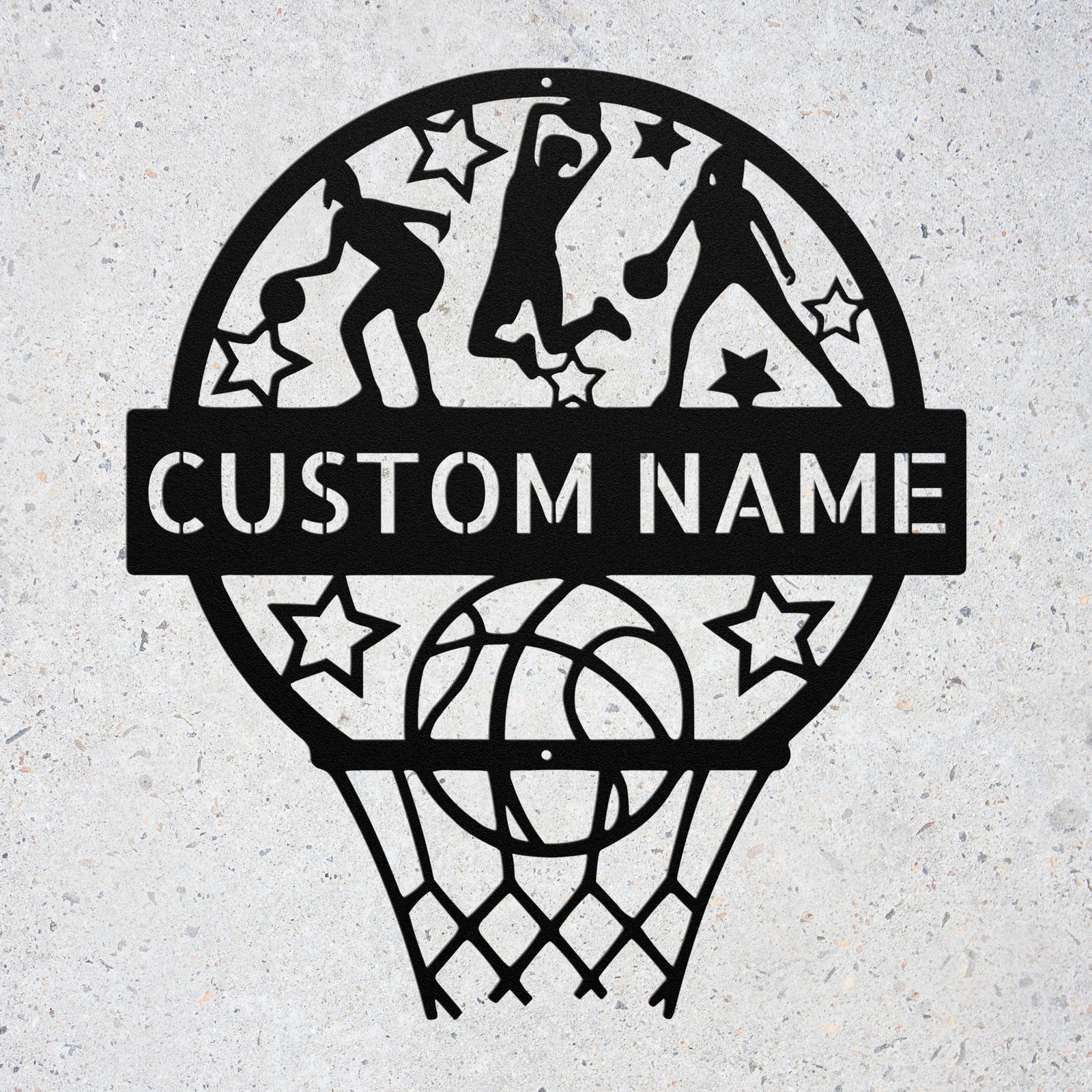 Custom Basketball Metal Sign Personalized Sports Wall Decor Plaque Gift for P…