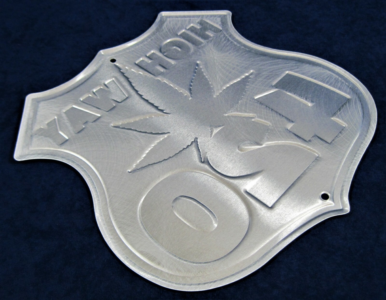 420 HIGHWAY Shield -*US MADE* Embossed Sign -Man Cave Garage Club Bar Wall Décor