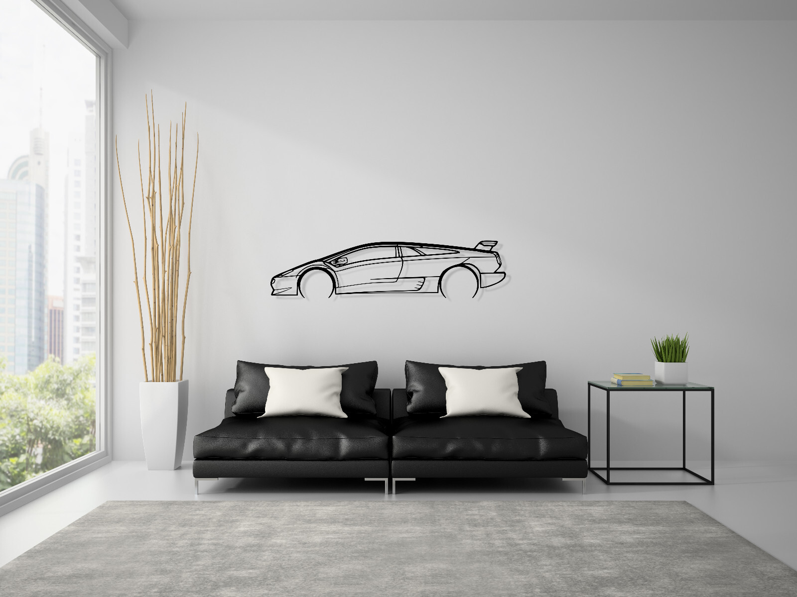 Silhouette For Lamborghini Diablo Steel Wall Decor Decoration Art Sv Gt 6.0 Vt