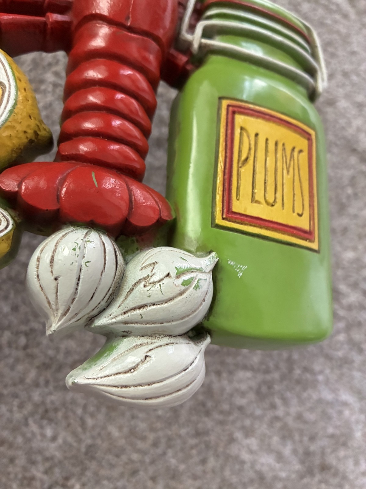 Vintage 70s kitch 🟥 Homco Wall Decor Fruit & garden Vegetables Set of 3 hanging