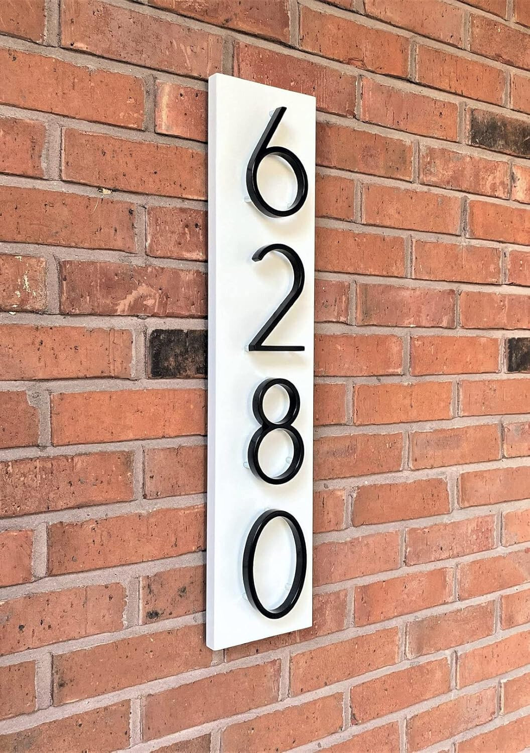 6″ Stainless Steel Floating House Number 5, Metal Modern House Numbers, Mailbox