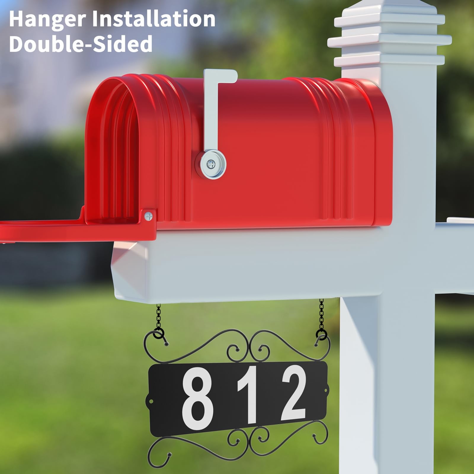 IVWVI Metal Address Plaque, Address Number, Waterproof, Horizontal & Vertical…