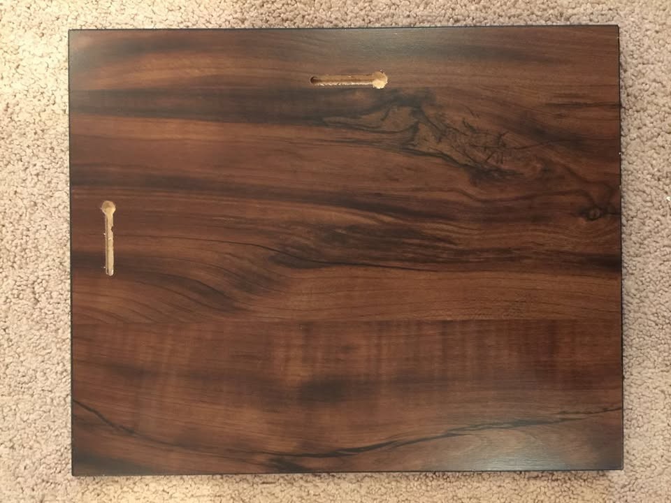 10.5″ X 13″ Walnut Finish Plaques with Black Cove Edge (Case of 13)