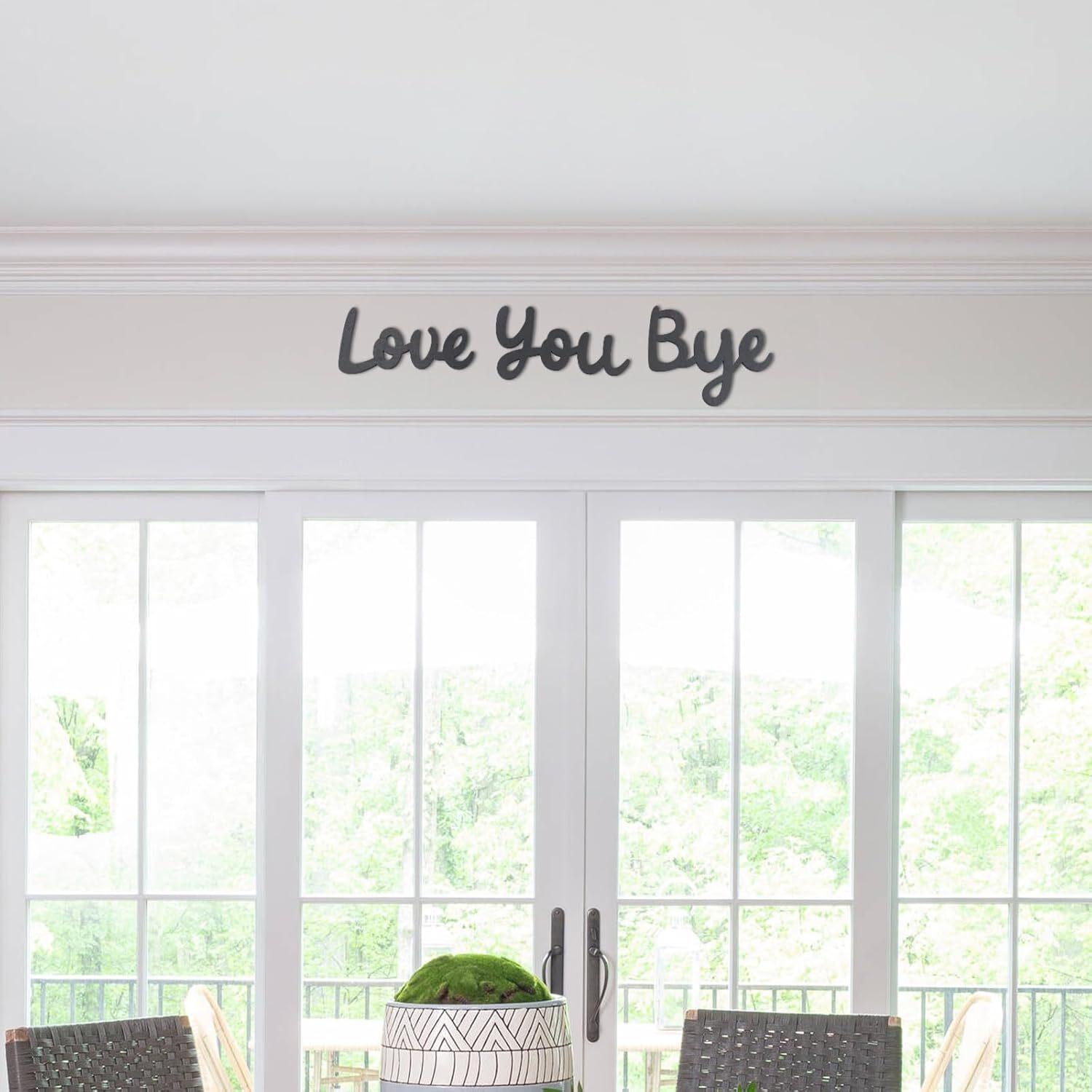 OYEFLY Love You Bye Wood Sign,Express and Warm for Your Medium, style 2
