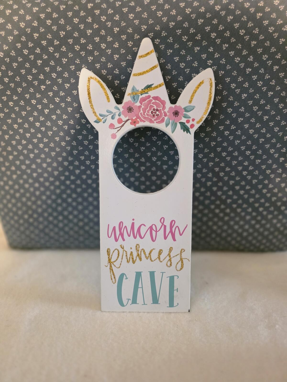 Unicorn Princess Cave Door Hanger Wall Decor Hobby Lobby Girls Room Sign